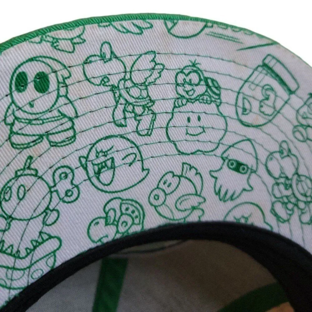 Nintendo Super Mario Hat Size Large XL L/XL Embroidery 1-UP Mushroom Get A Life